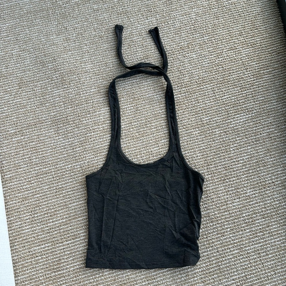 Dark grey halter top - Picture 2 of 2